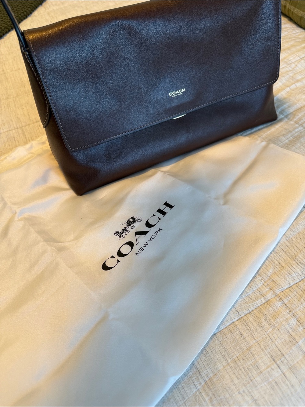 Coach Chelsea Brown Leather Shoulder Bag